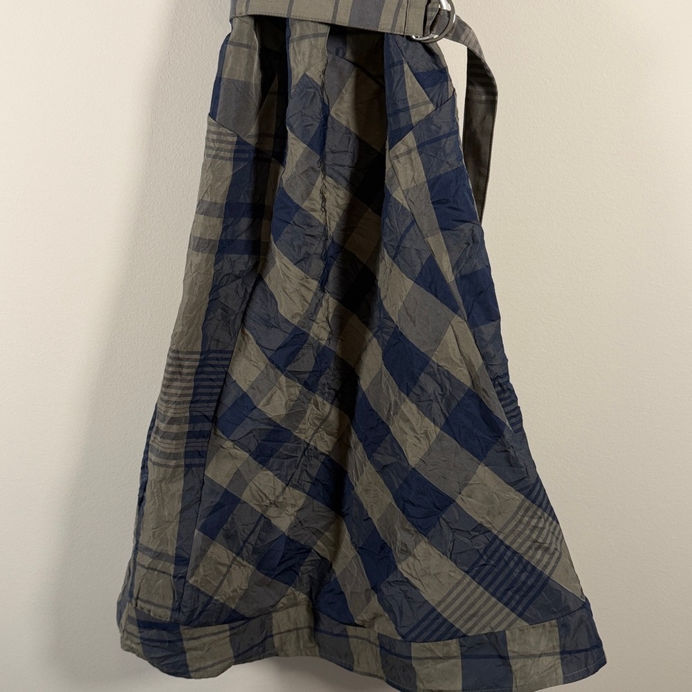 NWOT Club Monaco Plaid Seamed V-Neck Dress. - Picture 6 of 11
